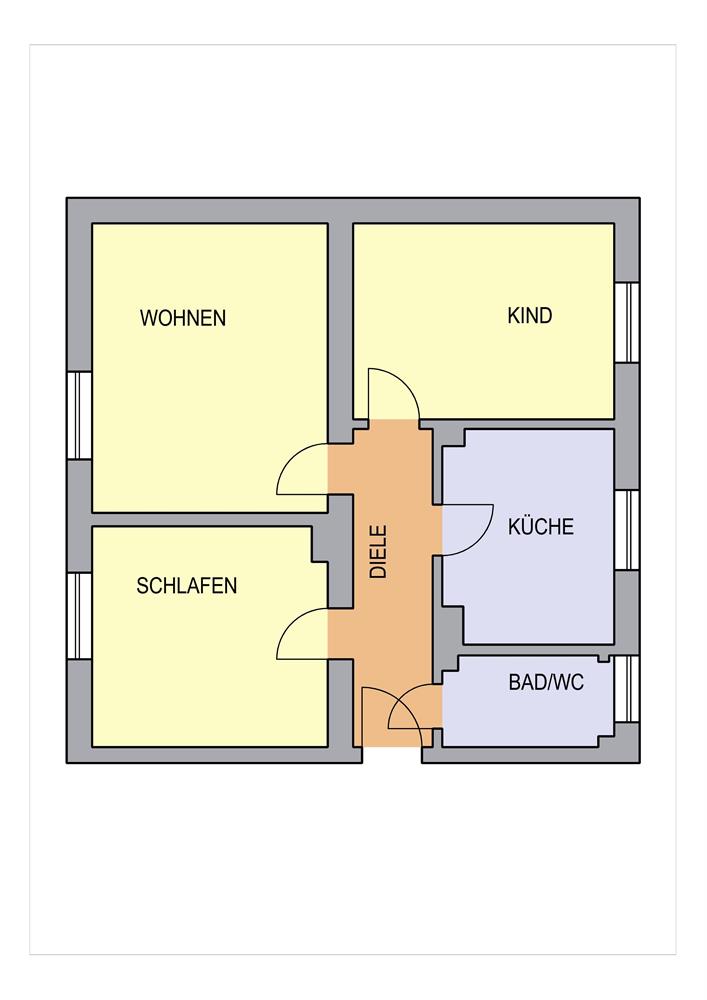 Erstbezug nach Sanierung - Schöne 3-Raum Wohnung in ruhiger Wohnlage! - Foto 3
