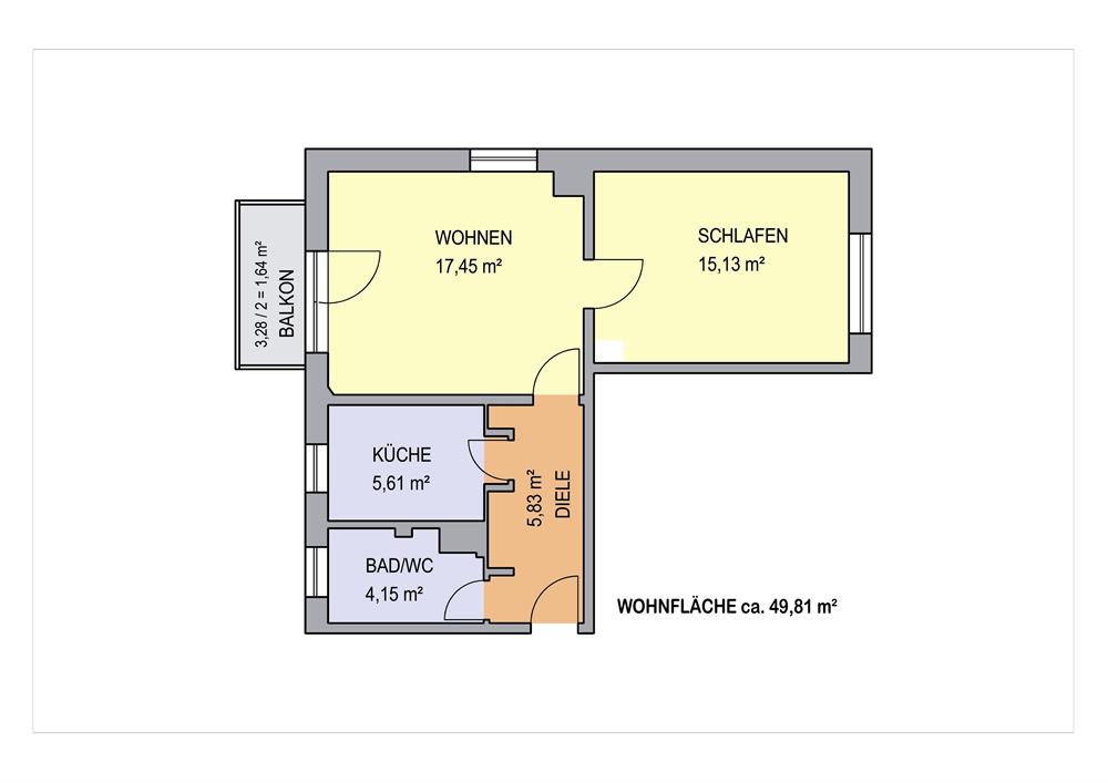 Schöne 2-Raum Wohnung mit Balkon im Grünen! - Photo 5